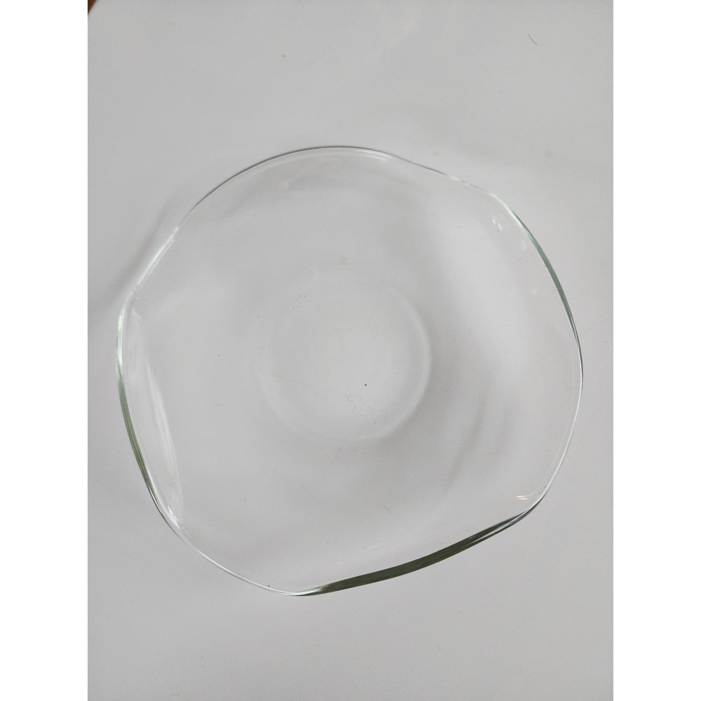 Vintage Wavy Edge Glass Salad Plate